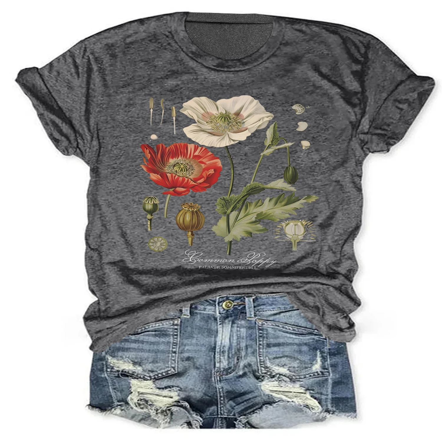Floral Print T-shirt, Casual Short Sleeve Crew Neck Top For Spring & Summer, Women's Clothing
Floral Print T-shirt, Casual Short Sleeve Crew Neck Top For Spring & Summer, Women's Clothing