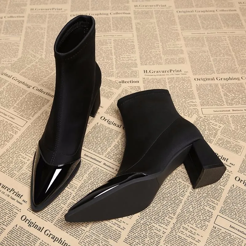 Spring Autumn Vintage Slimming Women Ankle Boots Ladies Concise High Heel Short Botas Elegant Dress Pumps Mujer
Spring Autumn Vintage Slimming Women Ankle Boots Ladies Concise High Heel Short Botas Elegant Dress Pumps Mujer