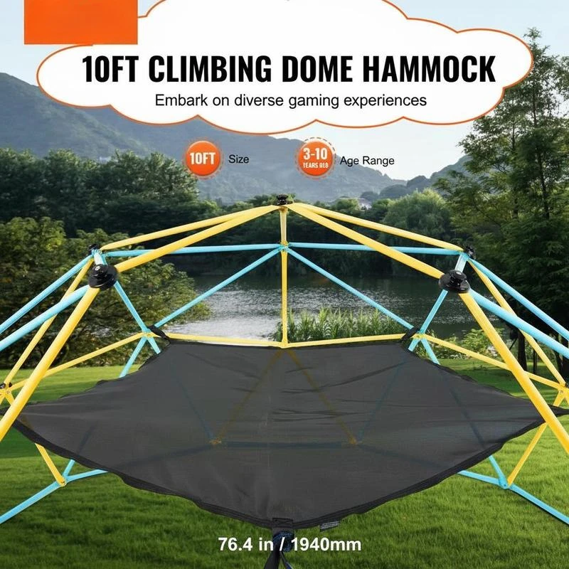 Hammock, accessory for climbing dome, suitable for 304.8 cm climbing dome, load capacity 158 kg, outdoor climbing frame hammock (hammock only)
Hammock, accessory for climbing dome, suitable for 304.8 cm climbing dome, load capacity 158 kg, outdoor climbing frame hammock (hammock only)