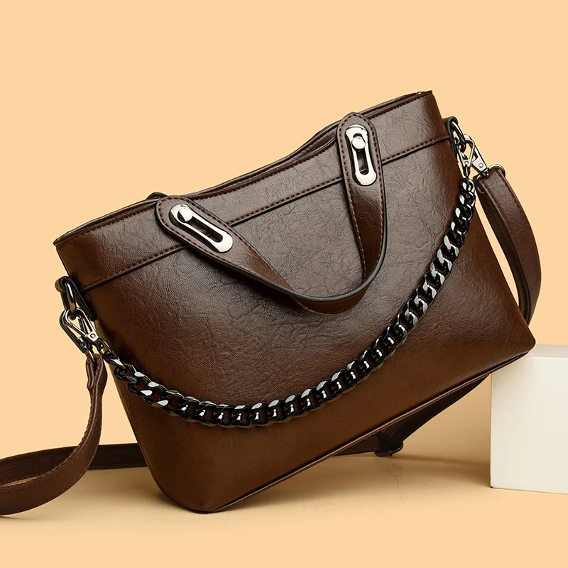 Luxury Designer Ladies Shoulder Crossbody Bag Female Casual Tote Bag Solid Color Purse High Quality Soft Leather Women's Handbag
Luxury Designer Ladies Shoulder Crossbody Bag Female Casual Tote Bag Solid Color Purse High Quality Soft Leather Women's Handbag