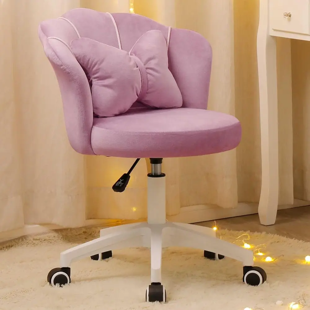 Luxurious Velvet Swivel Chair with Wheels for Home Office or Vanity, Adjustable Height Makeup Seat for Women
Luxurious Velvet Swivel Chair with Wheels for Home Office or Vanity, Adjustable Height Makeup Seat for Women