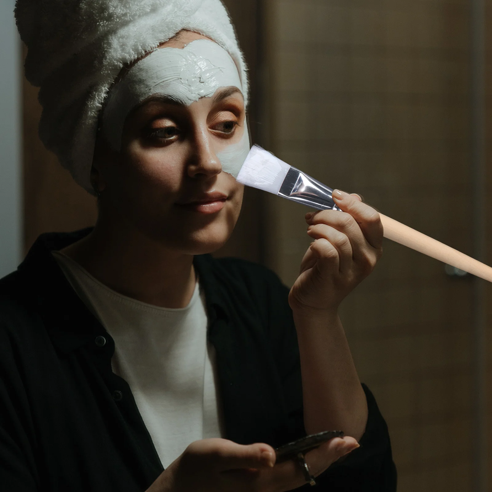 2pcs Facial Mask Brush Wooden Handle Reusable For Face Mud Mask Body Lotion Application Durable Tool Skincare Makeup Brush
2pcs Facial Mask Brush Wooden Handle Reusable For Face Mud Mask Body Lotion Application Durable Tool Skincare Makeup Brush