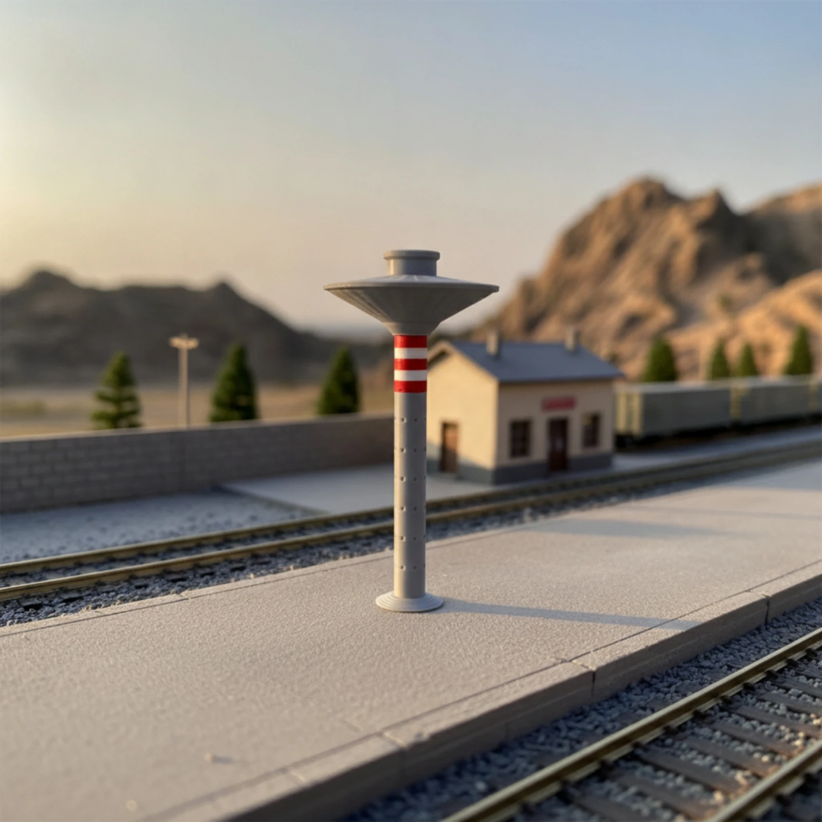 N-Scale Water Reservoir Molded N Scale Water Reservoir Train Layout Decoration Miniature for Diorama Builders
N-Scale Water Reservoir Molded N Scale Water Reservoir Train Layout Decoration Miniature for Diorama Builders