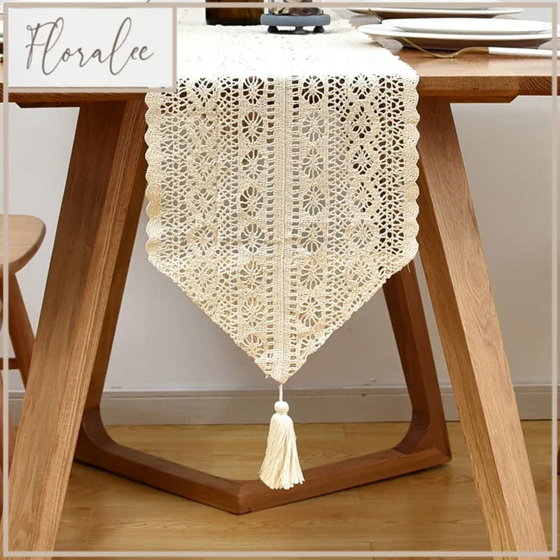 Table Runner Beige Christmas Crochet Lace Cotton Blended Fabric With Tassel For Coffee Table Decor Wedding Decoration
Table Runner Beige Christmas Crochet Lace Cotton Blended Fabric With Tassel For Coffee Table Decor Wedding Decoration