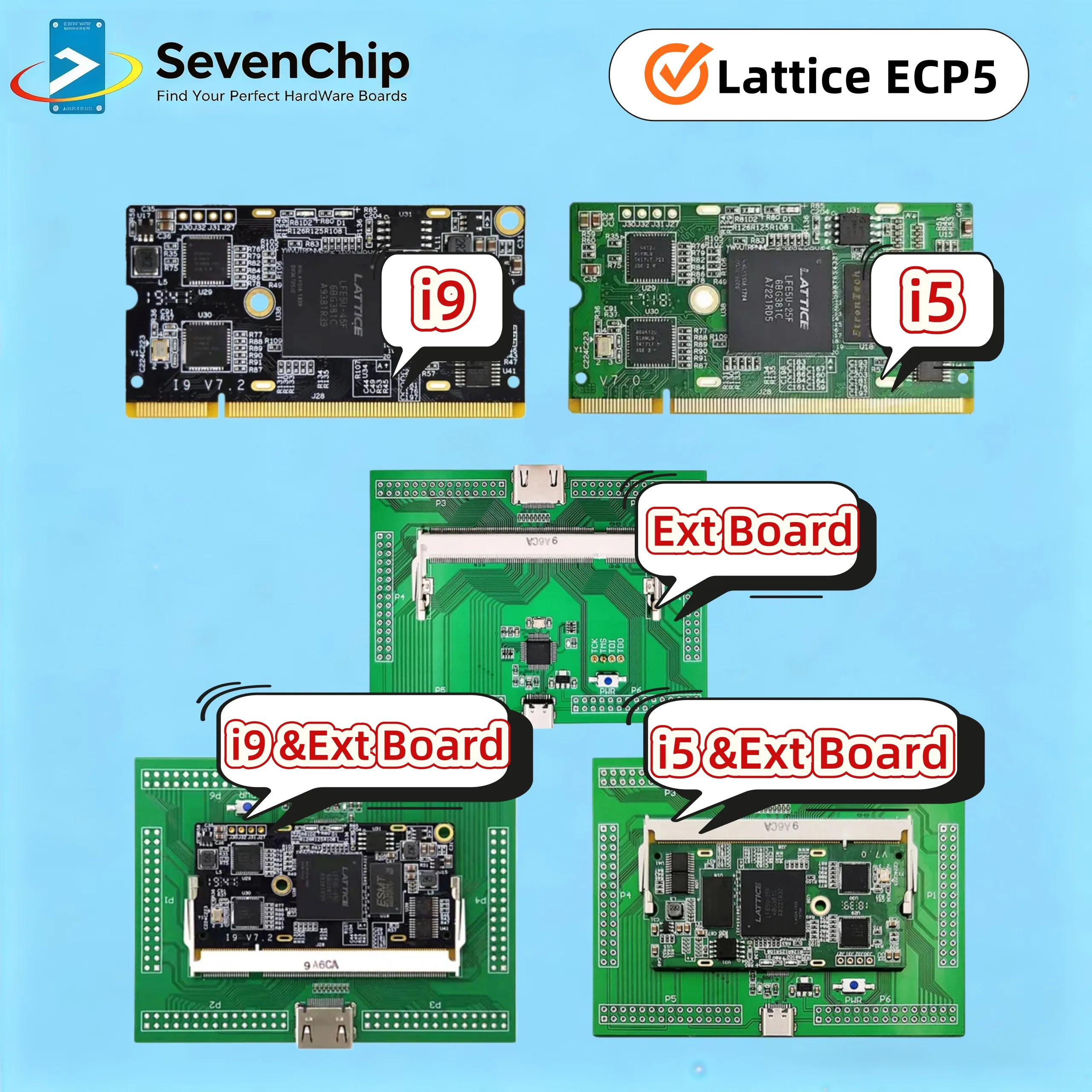 Lattice ECP5 FPGA RISC-V Development Board Colorlight i5 i9 Module LFE5U Open Source Toolchain
Lattice ECP5 FPGA RISC-V Development Board Colorlight i5 i9 Module LFE5U Open Source Toolchain