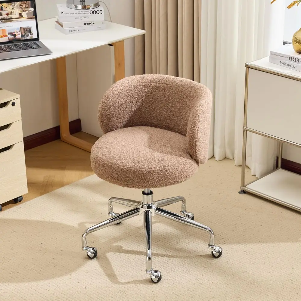 Cute Small Swivel Desk Chair Comfy with Wheels,Ergonomic LowBack Lumbar Support Vanity Nail Tech Rolling Task Stool Chair for H
Cute Small Swivel Desk Chair Comfy with Wheels,Ergonomic LowBack Lumbar Support Vanity Nail Tech Rolling Task Stool Chair for H