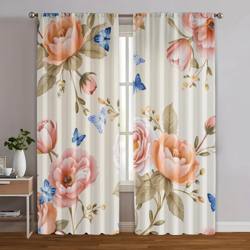 2pcs, Window Curtain Floral 2D print pattern Polyester (without rod) Gifts for Bedroom & Living Room Decor
2pcs, Window Curtain Floral 2D print pattern Polyester (without rod) Gifts for Bedroom & Living Room Decor