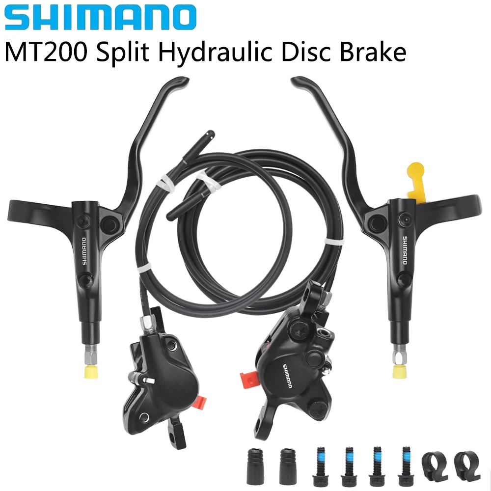 SHIMANO MT200 Hydraulic Disc Brake Front Rear Split Brake 750MM 1450MM Two-way Braking for Mountain Bike Original Bicycle Parts
SHIMANO MT200 Hydraulic Disc Brake Front Rear Split Brake 750MM 1450MM Two-way Braking for Mountain Bike Original Bicycle Parts