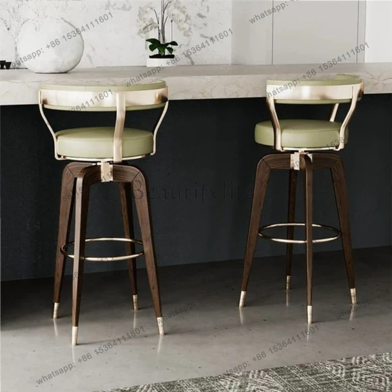 Minimalist Swivel Bar Chairs Nordic Modern Island Ergonomic Bar Stools Wooden Light Luxury Restaurante Muebles Salon Furniture
Minimalist Swivel Bar Chairs Nordic Modern Island Ergonomic Bar Stools Wooden Light Luxury Restaurante Muebles Salon Furniture