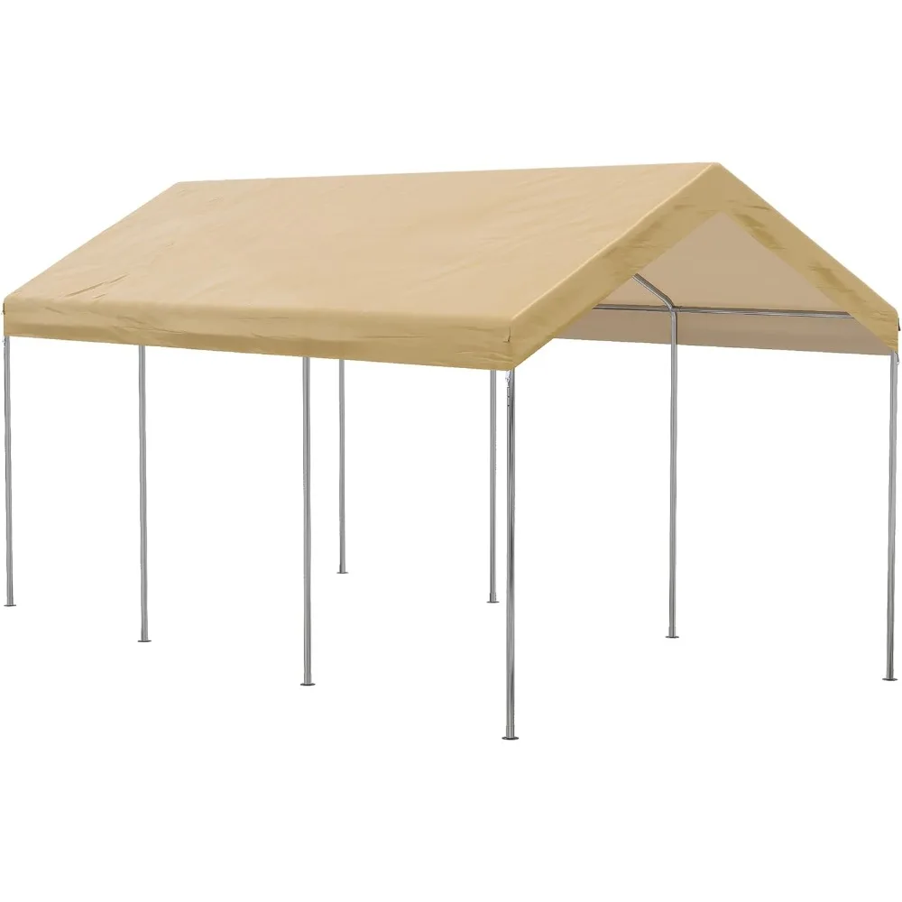 10' x 20' Party Tent and Carport, Height Adjustable Portable Garage, Outdoor Canopy Tent 8 Legs Without Sidewalls for Car, Truc
10' x 20' Party Tent and Carport, Height Adjustable Portable Garage, Outdoor Canopy Tent 8 Legs Without Sidewalls for Car, Truc