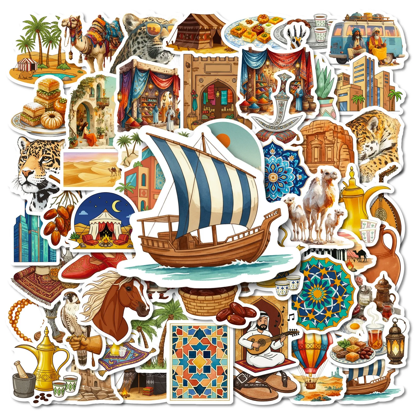 10/56PCS Middle East Area Feature Travel Stickers Saudi Arabian Desert Camel Landscape Decals Luggage Guitar Waterproof Sticker
10/56PCS Middle East Area Feature Travel Stickers Saudi Arabian Desert Camel Landscape Decals Luggage Guitar Waterproof Sticker