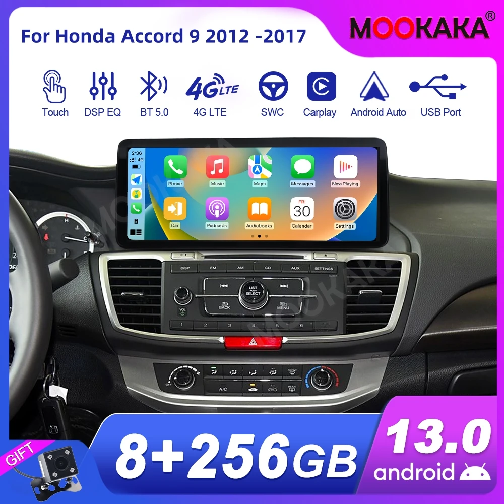 Android Car Stereo Radio GPS Multimedia Player For Honda Accord 9 2012 -2017 HD Ultra Thin Touch Screen Carplay 12.3" Qualcomm
Android Car Stereo Radio GPS Multimedia Player For Honda Accord 9 2012 -2017 HD Ultra Thin Touch Screen Carplay 12.3" Qualcomm