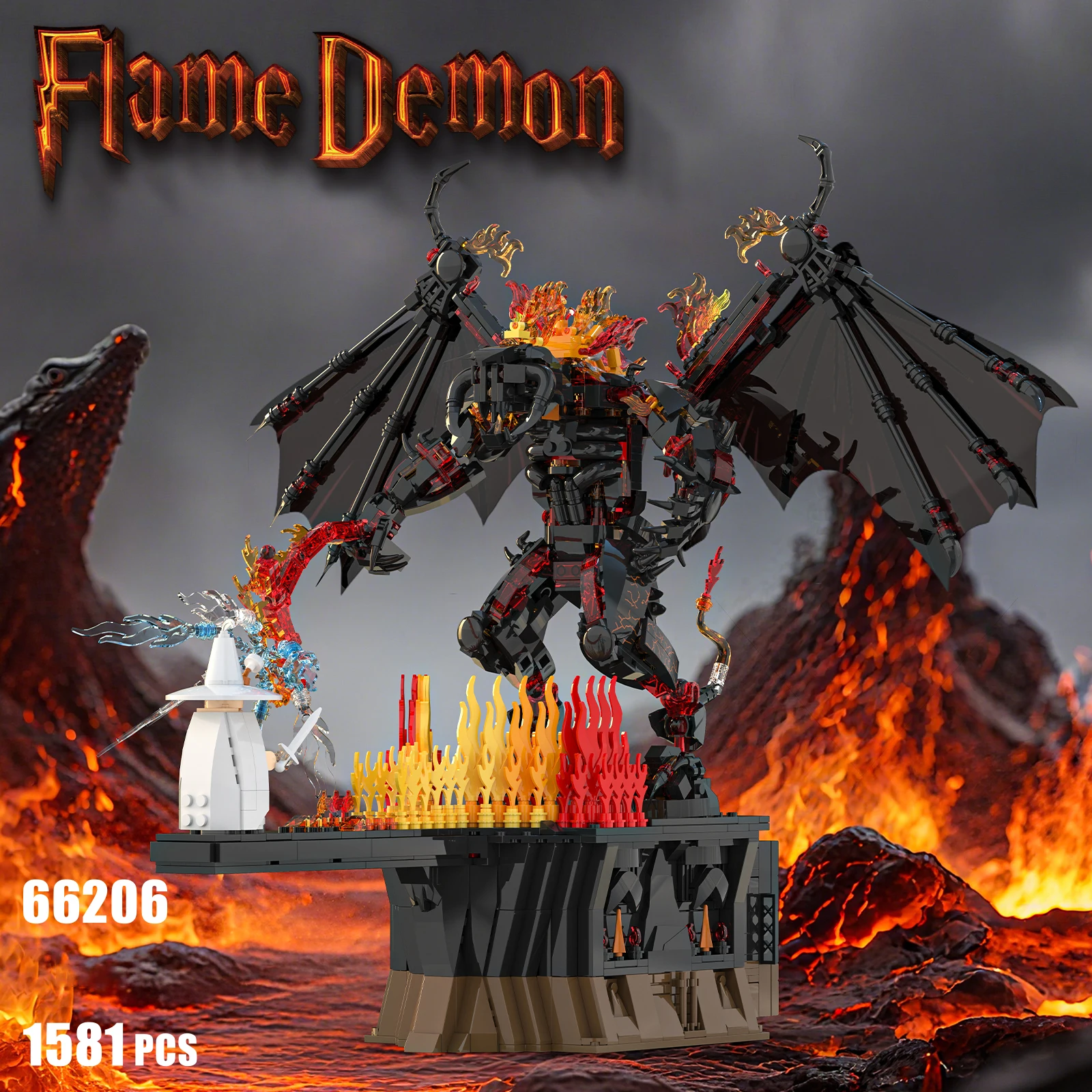 66206 Набор строительных блоков, модель пламенного демона-дракона для детей, настольная игрушка, домашний декор, идея подарка для детей, сборный орнамент
66206 Набор строительных блоков, модель пламенного демона-дракона для детей, настольная игрушка, домашний декор, идея подарка для детей, сборный орнамент