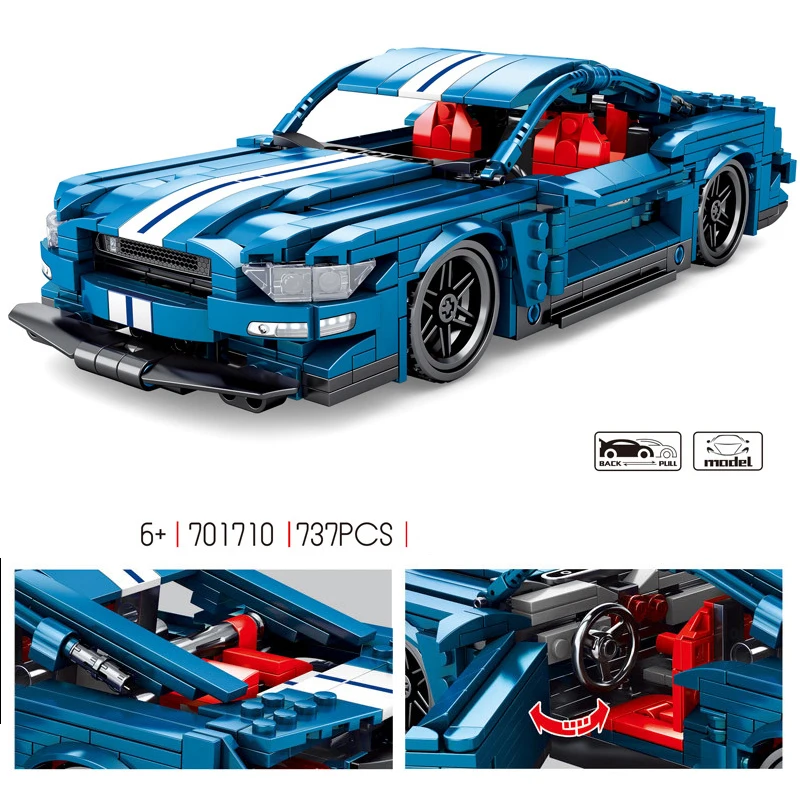 Технический мускулистый спортивный автомобиль, строительный блок, Mustangs Shelby GT500, модель автомобиля с откатным механизмом, строительные наборы, коллекция кирпичных игрушек
Технический мускулистый спортивный автомобиль, строительный блок, Mustangs Shelby GT500, модель автомобиля с откатным механизмом, строительные наборы, коллекция кирпичных игрушек
