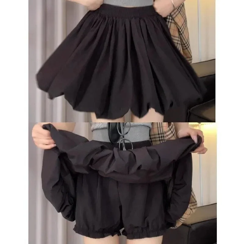 Black Flower Bud Short Skirt Women's Summer 2026 New High Waist Slimming Small Size Ice Silk Puffy A-Line Half Skirt Pants
Black Flower Bud Short Skirt Women's Summer 2026 New High Waist Slimming Small Size Ice Silk Puffy A-Line Half Skirt Pants