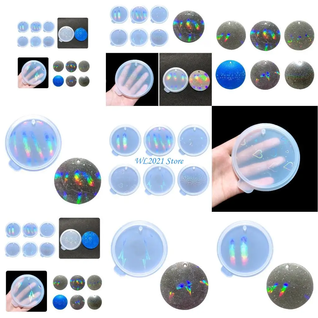 G5GC DIY брелок голографическая силиконовая форма кристаллическая форма из эпоксидной смолы круглые подвески
G5GC DIY брелок голографическая силиконовая форма кристаллическая форма из эпоксидной смолы круглые подвески