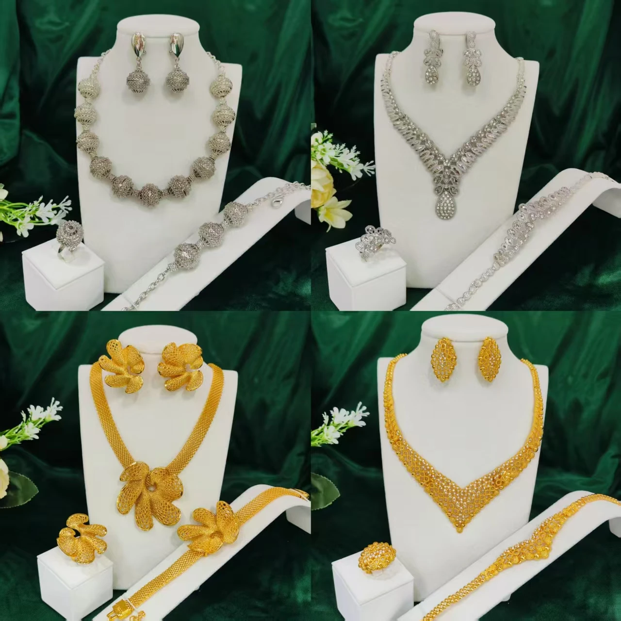 African Jewelry Set Wedding Dubai Ethiopian Gold Color Jewelery Big Necklace Earring Bracelet For Women Bridal Wholesale
African Jewelry Set Wedding Dubai Ethiopian Gold Color Jewelery Big Necklace Earring Bracelet For Women Bridal Wholesale