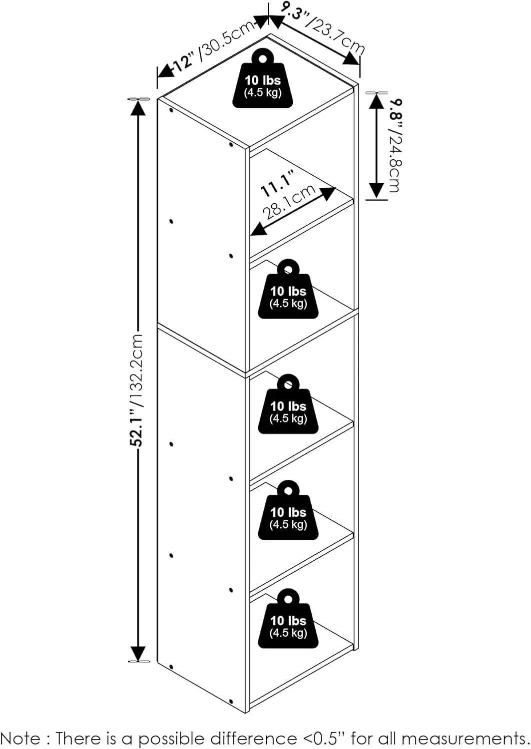 Pasir 5-Tier Open Shelf Bookcase, Amber Pine
Pasir 5-Tier Open Shelf Bookcase, Amber Pine