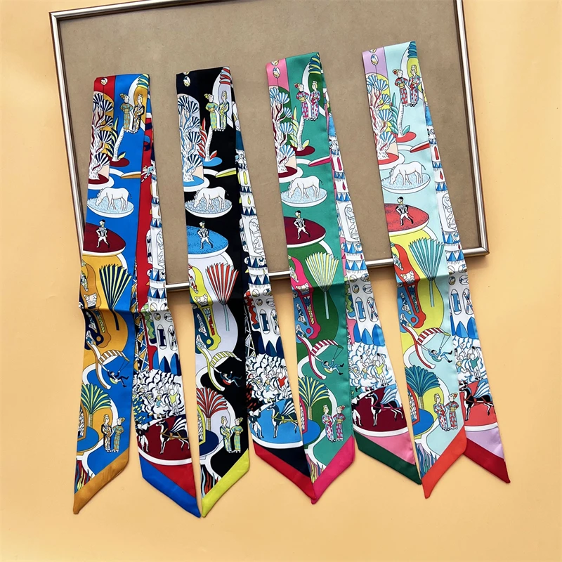 2022 Big Brand 90cmX5cm Masked Man Printed Bag Strap Small Scarf Women Silk Scarf Headband Long Scarves Bag Accessories Tie
2022 Big Brand 90cmX5cm Masked Man Printed Bag Strap Small Scarf Women Silk Scarf Headband Long Scarves Bag Accessories Tie