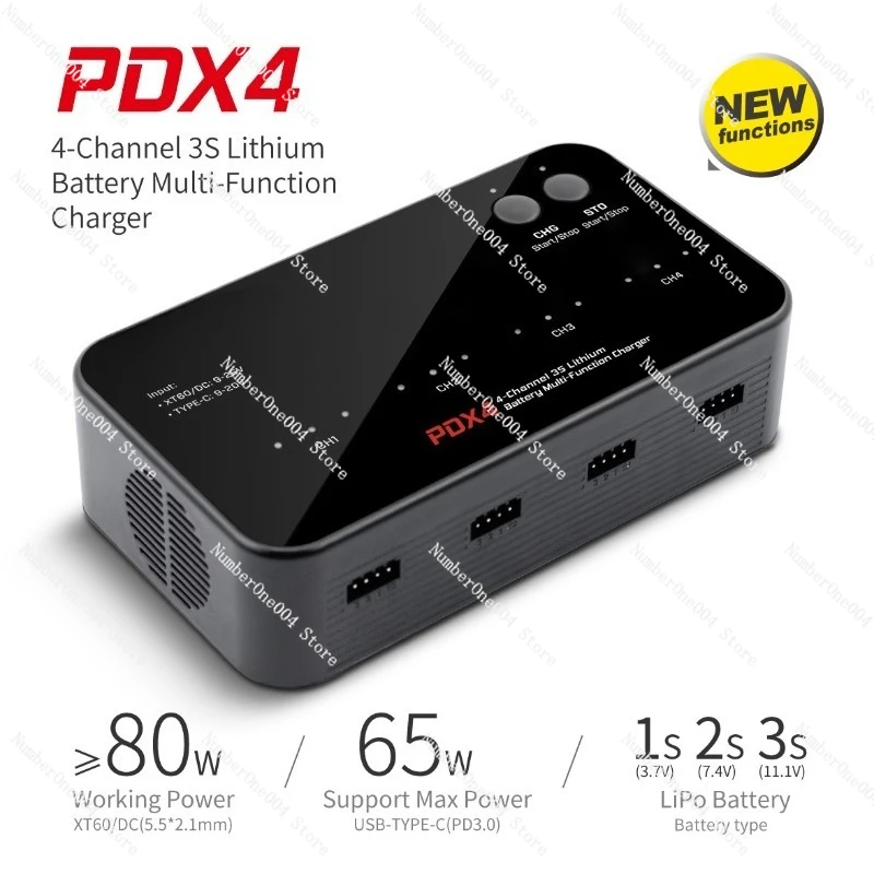 New Pdx4 Lithium Battery Multifunctional Li-polymer Balance Charger for Racing Drones and Uavs
New Pdx4 Lithium Battery Multifunctional Li-polymer Balance Charger for Racing Drones and Uavs