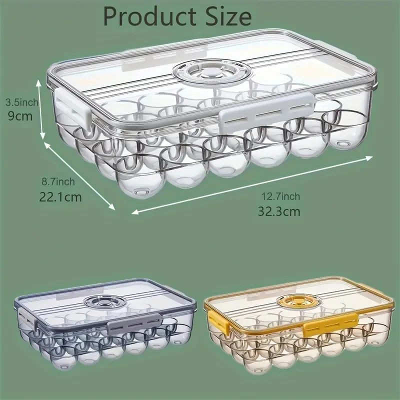 Transparent Plastic Multi-Compartment Egg Storage Box - Durable, Hygienic Design, with Safety Cover for Home, Restaurant and Res
Transparent Plastic Multi-Compartment Egg Storage Box - Durable, Hygienic Design, with Safety Cover for Home, Restaurant and Res