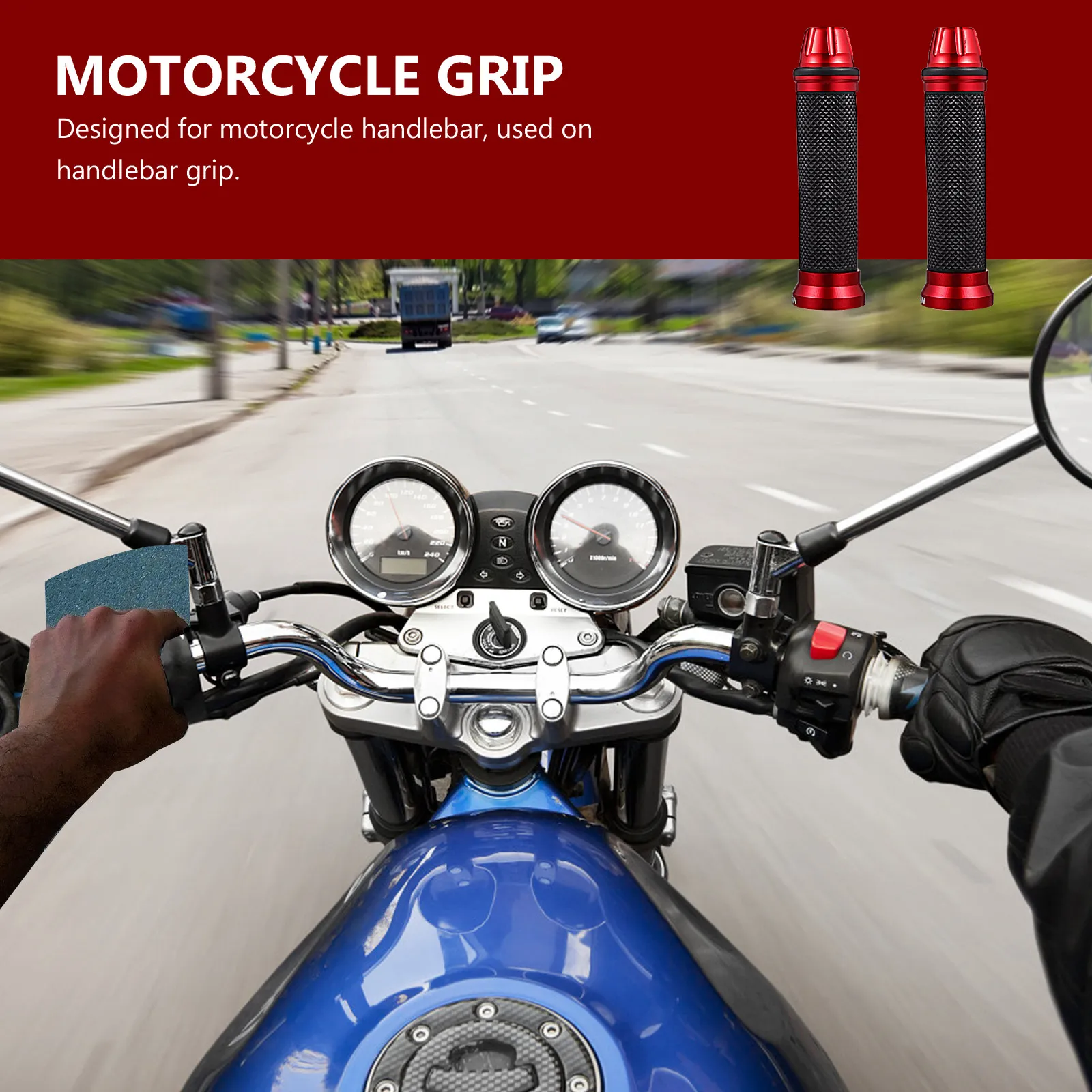 1Pair Motorcycle Hand Grips Premium Material Anti Skid Handlebar Grip for Motorbike Motorcycle Bar End Handle Grip Cover
1Pair Motorcycle Hand Grips Premium Material Anti Skid Handlebar Grip for Motorbike Motorcycle Bar End Handle Grip Cover