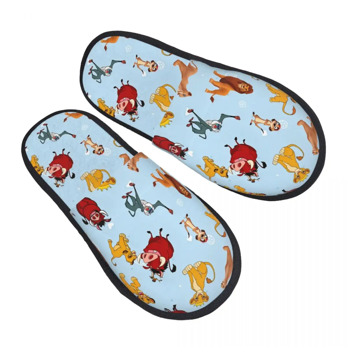 Пользовательские гостевые тапочки «Король Лев» для спальни, женские домашние тапочки с героями мультфильмов 
Пользовательские гостевые тапочки «Король Лев» для спальни, женские домашние тапочки с героями мультфильмов