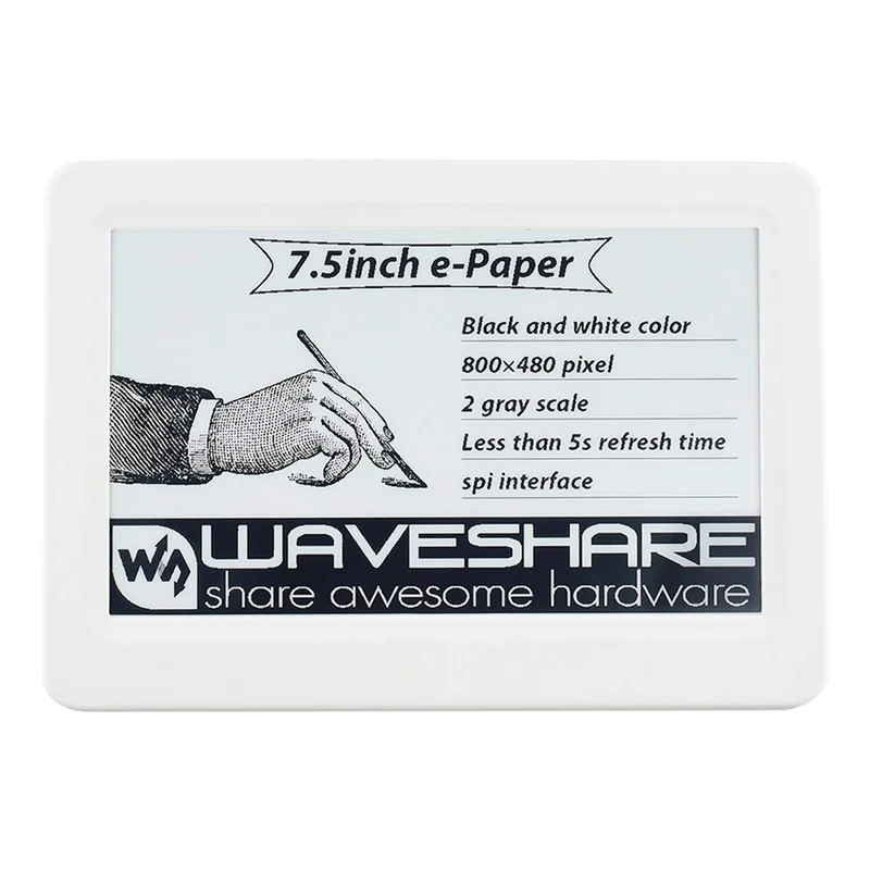 Электронная бумага Waveshare, электронные чернила, модуль экрана дисплея электронной бумаги
Электронная бумага Waveshare, электронные чернила, модуль экрана дисплея электронной бумаги