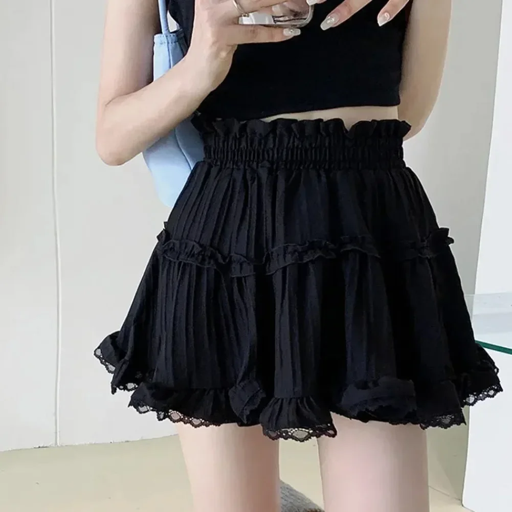 Daily Casual Wear Black Lace A-Line Skirt Fashion Culottes All Season Casual Style Daily Wear High Waist Design
Daily Casual Wear Black Lace A-Line Skirt Fashion Culottes All Season Casual Style Daily Wear High Waist Design