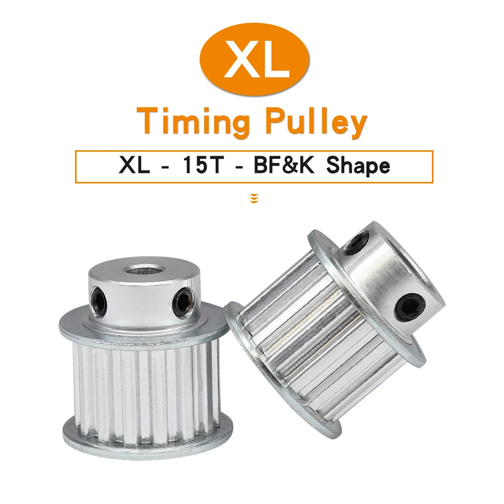 Timing Pulley XL-15T Bore 6/6.35/8/10/12/12.7/14/15/16/17mm Alloy Pulley Wheel Teeth Pitch 5.08mm For Width 15mm XL Rubber Belt
Timing Pulley XL-15T Bore 6/6.35/8/10/12/12.7/14/15/16/17mm Alloy Pulley Wheel Teeth Pitch 5.08mm For Width 15mm XL Rubber Belt