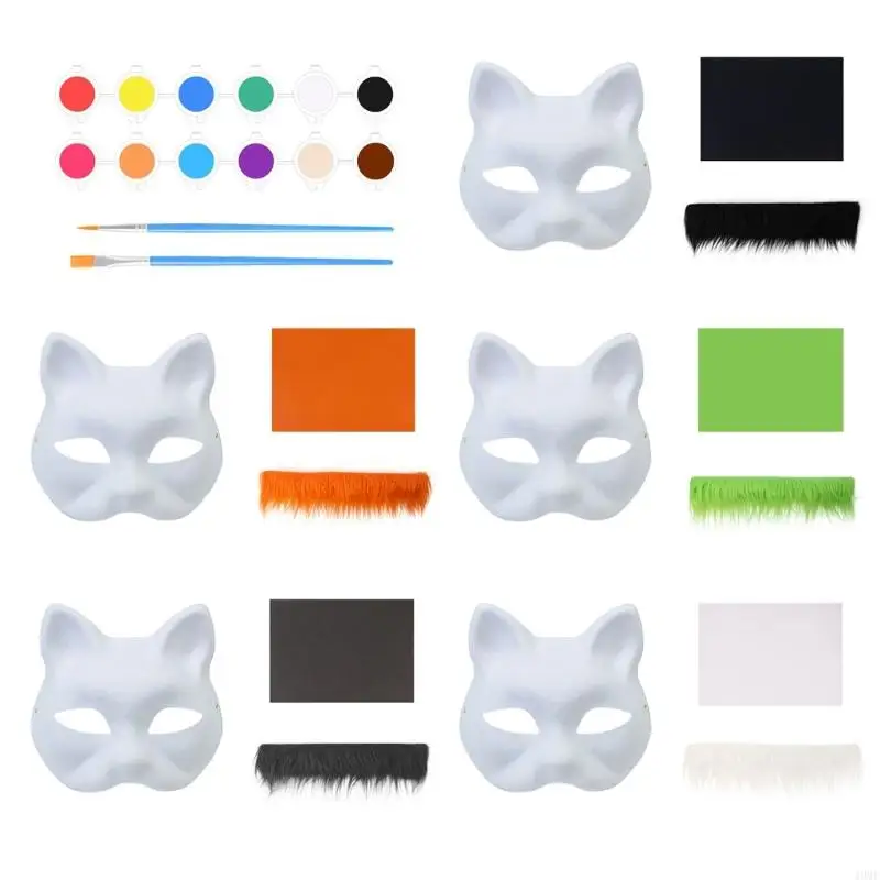49MF Hand-Painted Cats Mask Masquerade Mask Foxes Mask Set Halloween Cosplay Mask
49MF Hand-Painted Cats Mask Masquerade Mask Foxes Mask Set Halloween Cosplay Mask