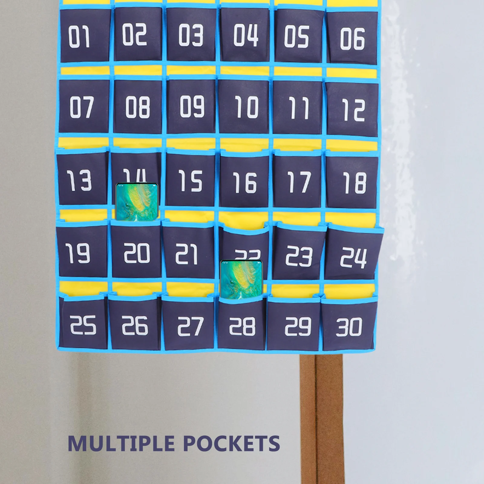Numbered Pocket Chart Classroom Phone Organizer Cloth Iron Hanging Multi Pocket Storage Bag for Cell Phones Keys Cards
Numbered Pocket Chart Classroom Phone Organizer Cloth Iron Hanging Multi Pocket Storage Bag for Cell Phones Keys Cards