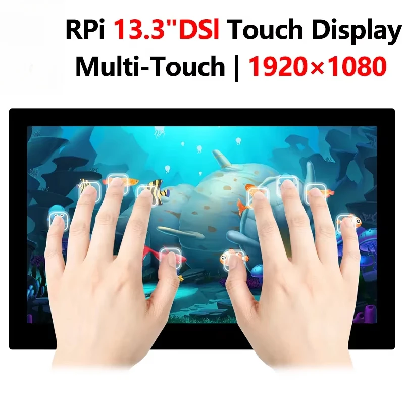 Raspberry Pi 13,3-дюймовый DSI MIPI-дисплей 13,3-дюймовый емкостный сенсорный ЖК-экран 1920x1080
Raspberry Pi 13,3-дюймовый DSI MIPI-дисплей 13,3-дюймовый емкостный сенсорный ЖК-экран 1920x1080