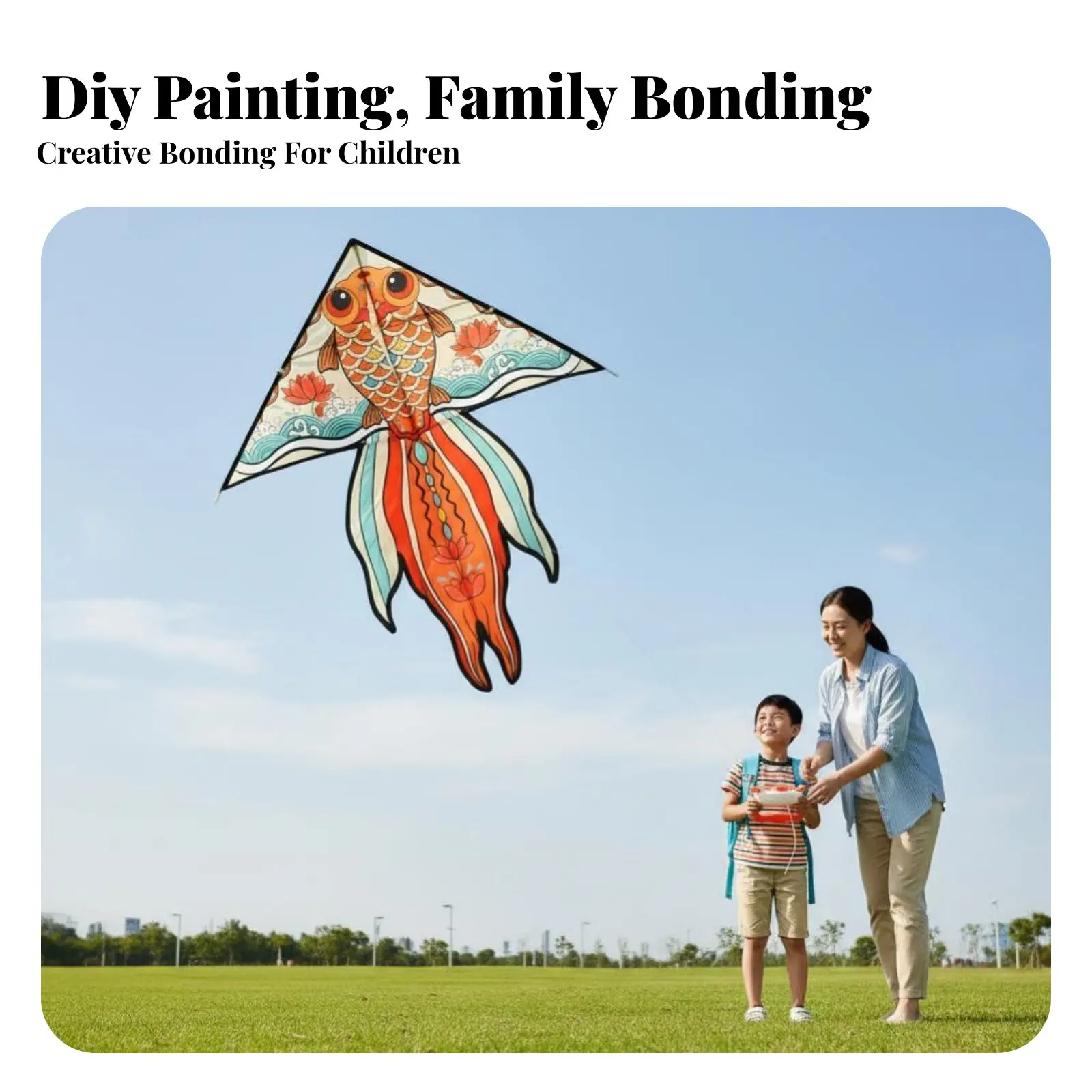 Children's Day Kite, DIY Handmade Traditional Kite, Cartoon Fish Lion Design, School Season, Painting, Assembly, Gift
Children's Day Kite, DIY Handmade Traditional Kite, Cartoon Fish Lion Design, School Season, Painting, Assembly, Gift