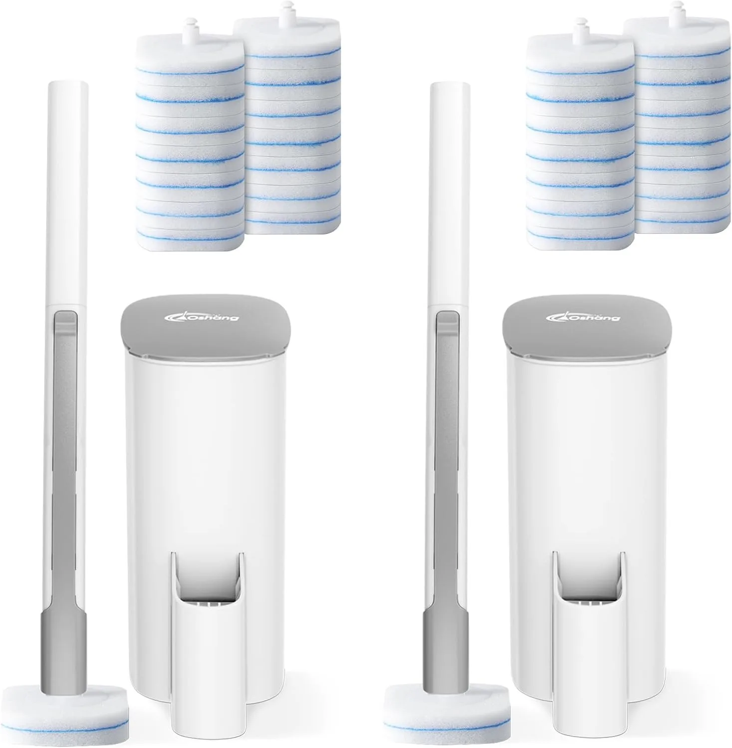 Disposable Toilet Brush 2 Pack- Toilet Bowl Cleaner, Toilet Cleaning Supplies, Toilet Brush with Holder, 28 Refills for Deep Cle
Disposable Toilet Brush 2 Pack- Toilet Bowl Cleaner, Toilet Cleaning Supplies, Toilet Brush with Holder, 28 Refills for Deep Cle