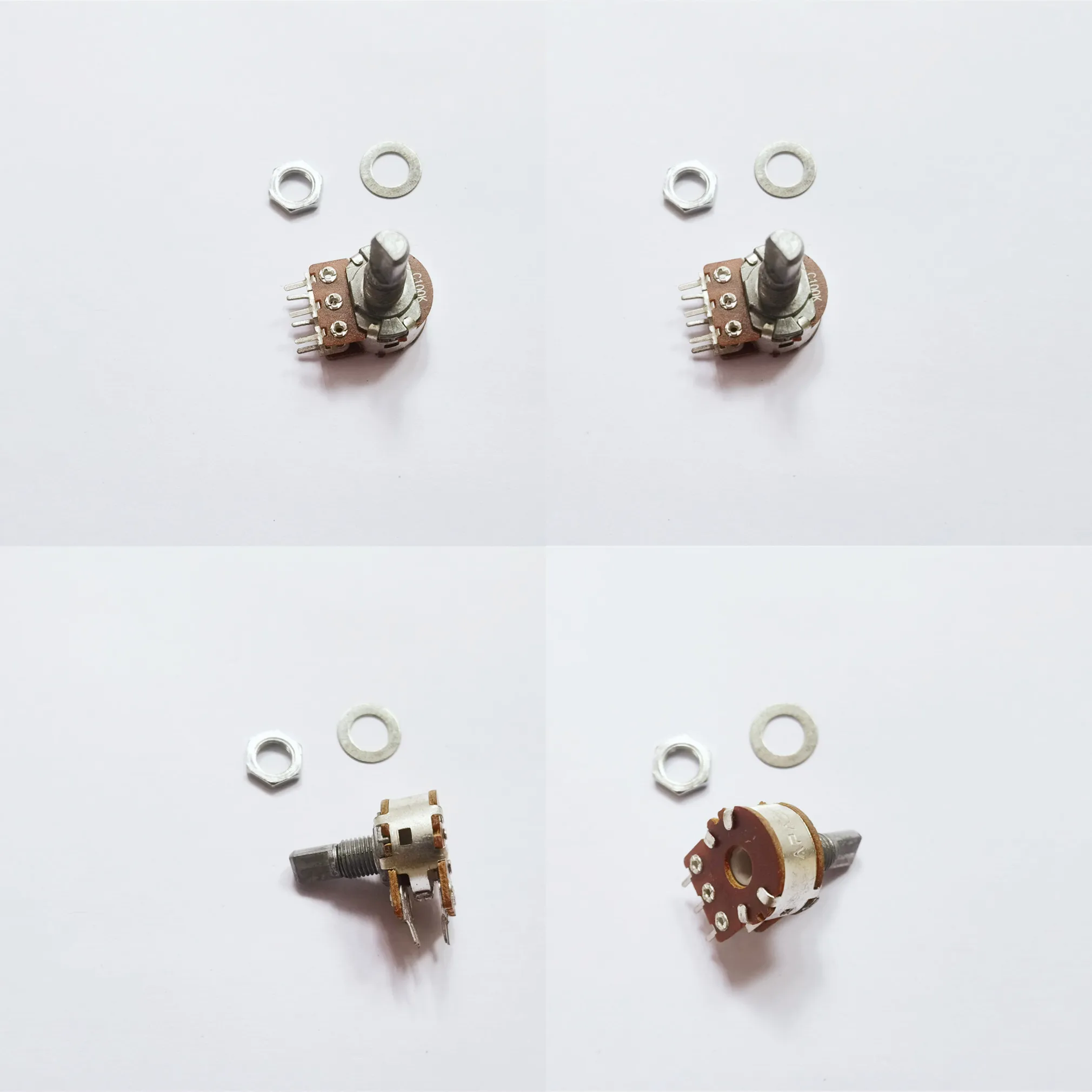 Original new 100% RK163G 148 TYPE double potentiometer C50K C100K with or without step (SWITCH)
Original new 100% RK163G 148 TYPE double potentiometer C50K C100K with or without step (SWITCH)