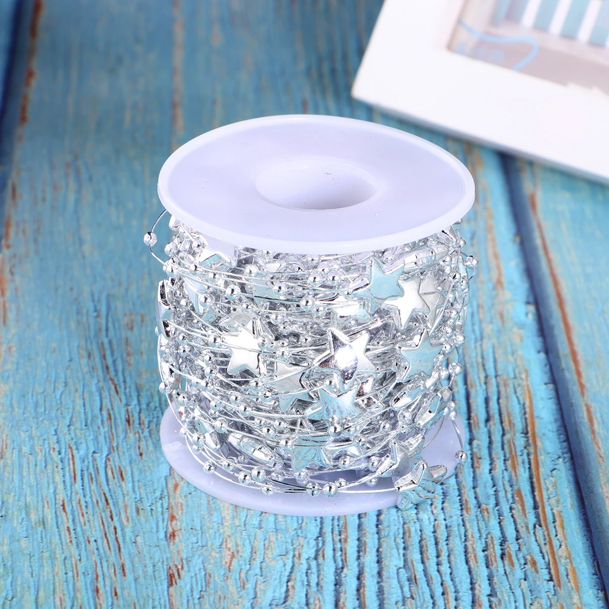 Five-Pointed Star Decorative Beads Chain Roll 10M Silver Glossy Mirror Surface for Wedding Party Stage Costume DIY Home
Five-Pointed Star Decorative Beads Chain Roll 10M Silver Glossy Mirror Surface for Wedding Party Stage Costume DIY Home