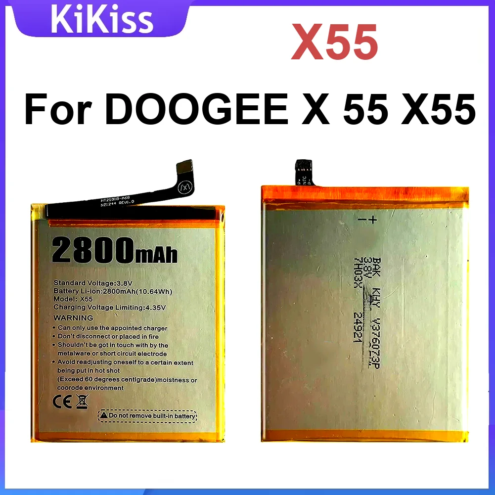 Сменный аккумулятор высокой емкости X55 2800 мАч для мобильного телефона Doogee 
Сменный аккумулятор высокой емкости X55 2800 мАч для мобильного телефона Doogee