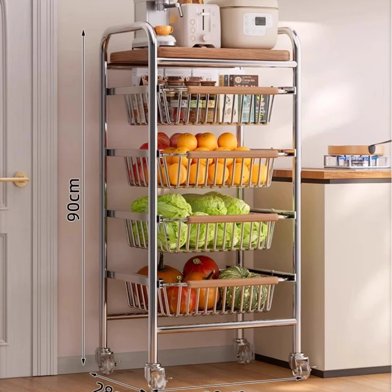 Pull-Out Mobile Vegetable Cart with Wheels Transparent Layered Basket Kitchen Snack Organizer Detachable Home Grocery Storage
Pull-Out Mobile Vegetable Cart with Wheels Transparent Layered Basket Kitchen Snack Organizer Detachable Home Grocery Storage