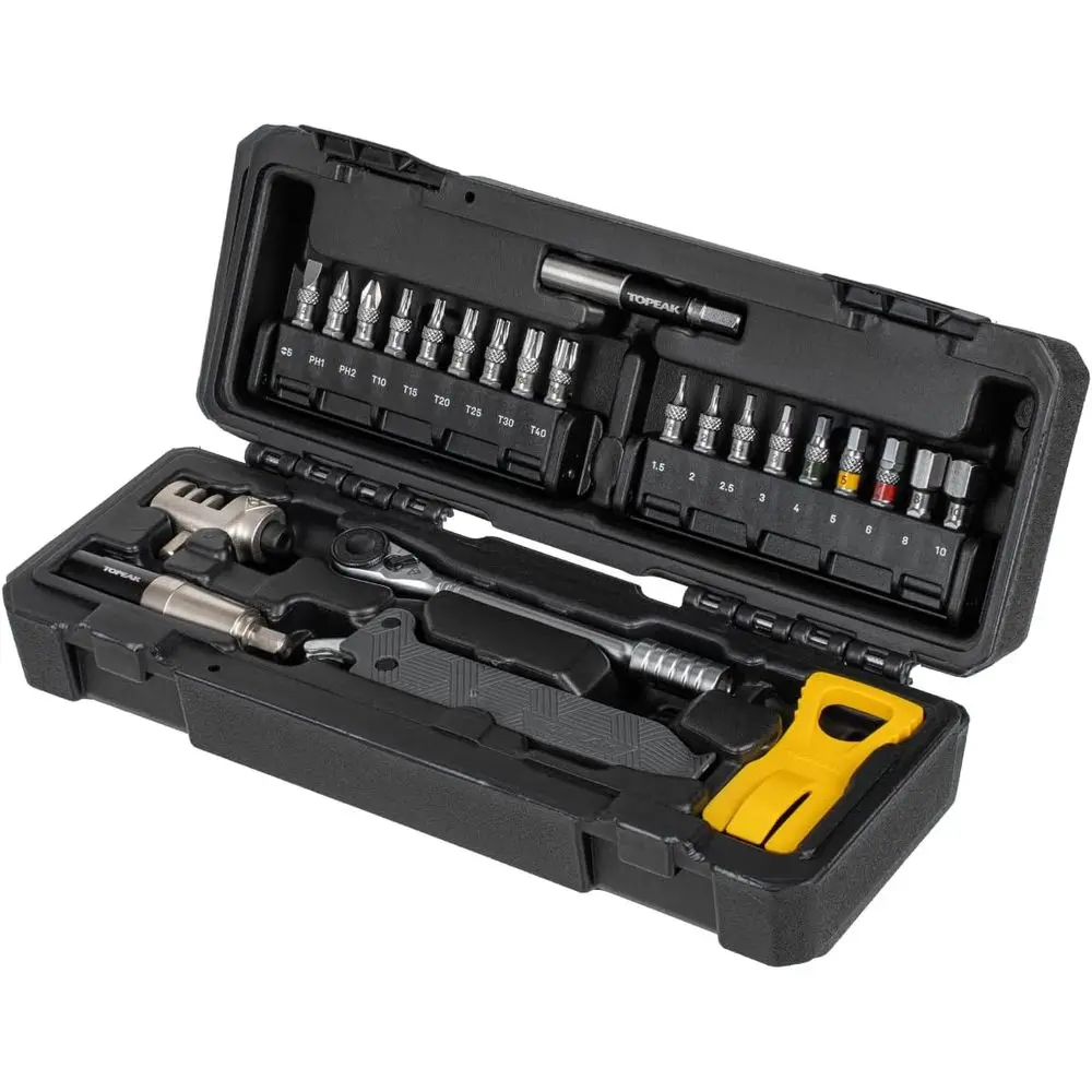 ential Toolshop Kit – 24‑Piece Home Bike Repair Set with Ratchet Rocket HD, Nano , Chain Tool & Portable Carry Case
ential Toolshop Kit – 24‑Piece Home Bike Repair Set with Ratchet Rocket HD, Nano , Chain Tool & Portable Carry Case