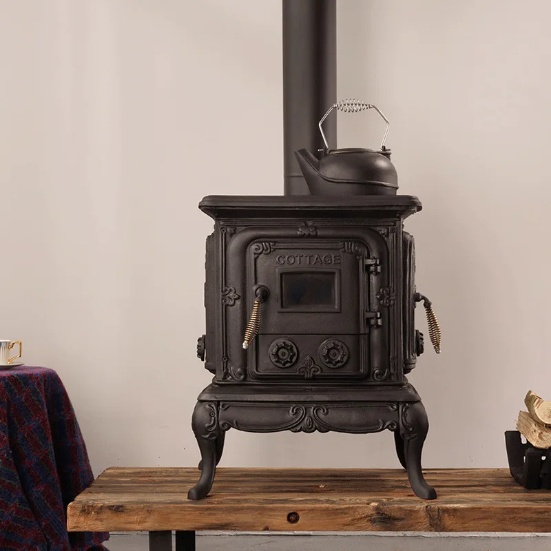 Cast iron real fire wood can boil water large fireplace self-built house villa homestay retro heater
Cast iron real fire wood can boil water large fireplace self-built house villa homestay retro heater