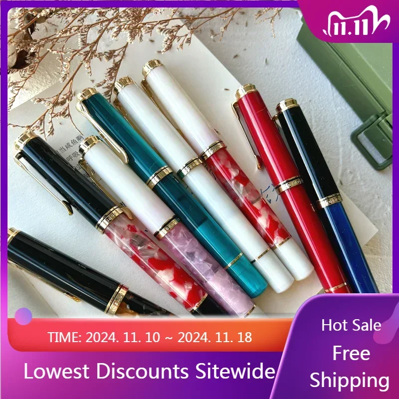 New ADMOK J400 Resin Acrylic Piston Fountain Pen NO 5 Schmidt EF/F/M 0.5Nib Ink Pen M400/405 Office Students Writing Gift Pen
New ADMOK J400 Resin Acrylic Piston Fountain Pen NO 5 Schmidt EF/F/M 0.5Nib Ink Pen M400/405 Office Students Writing Gift Pen
