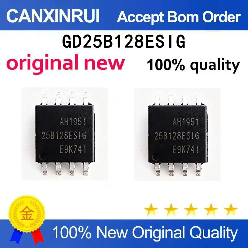 (5 pieces)GD25R128ESIG 25R128ESIG 25R128ES1G GD25B128ESIG SOP-8 brand new
(5 pieces)GD25R128ESIG 25R128ESIG 25R128ES1G GD25B128ESIG SOP-8 brand new