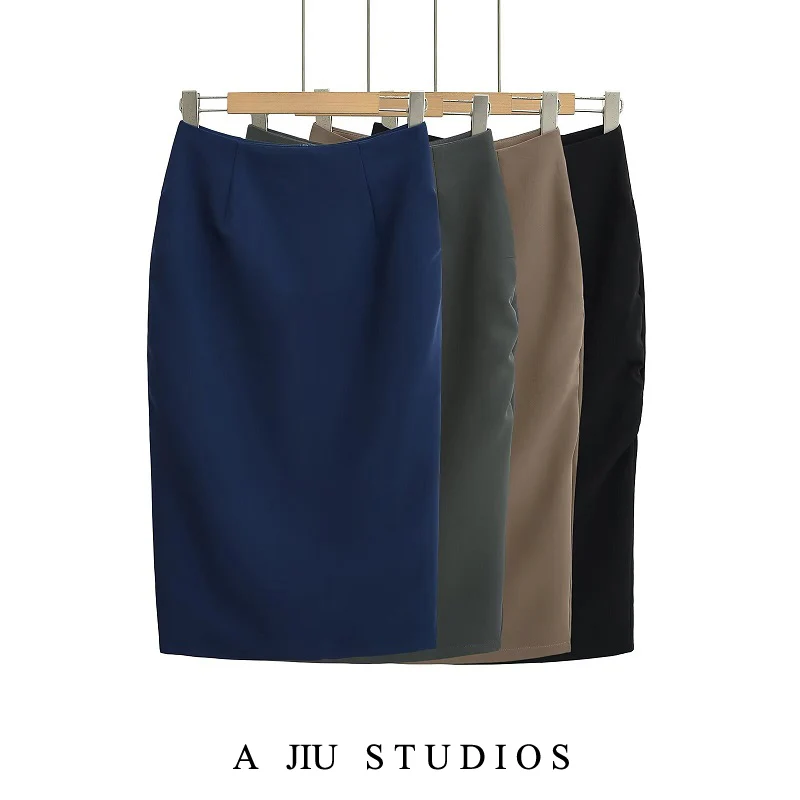 Street Sle Mid-Length Women's Skirt with Slit And Ba Pleats Body-a High Waist Trousers Spring New Arrivals
Street Sle Mid-Length Women's Skirt with Slit And Ba Pleats Body-a High Waist Trousers Spring New Arrivals