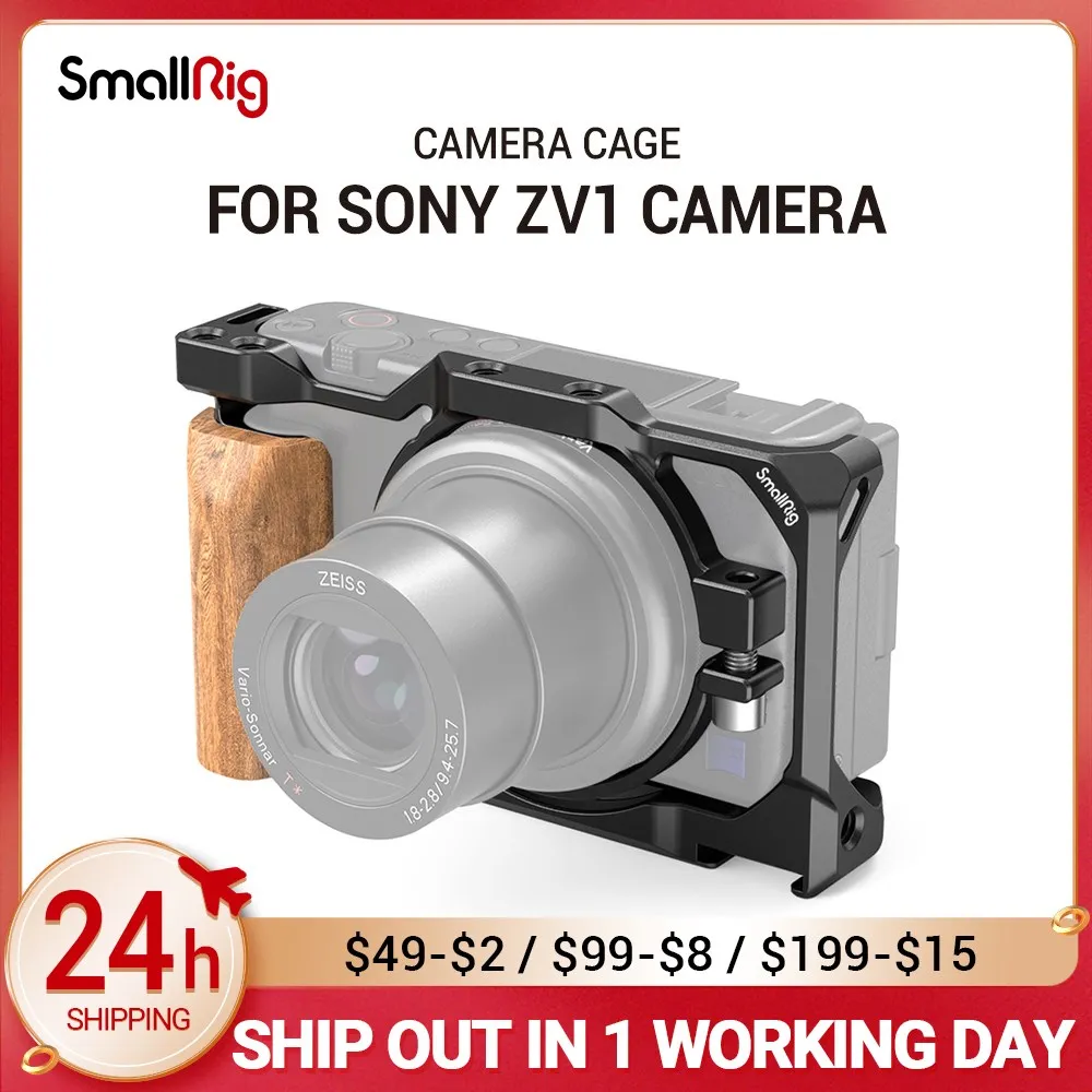 SmallRig ZV1 Camera Cage for Sony ZV1 Camera Vlogging Camera Rig Light Weight Can attach with Tripod for Vlog Video 2938/2937
SmallRig ZV1 Camera Cage for Sony ZV1 Camera Vlogging Camera Rig Light Weight Can attach with Tripod for Vlog Video 2938/2937