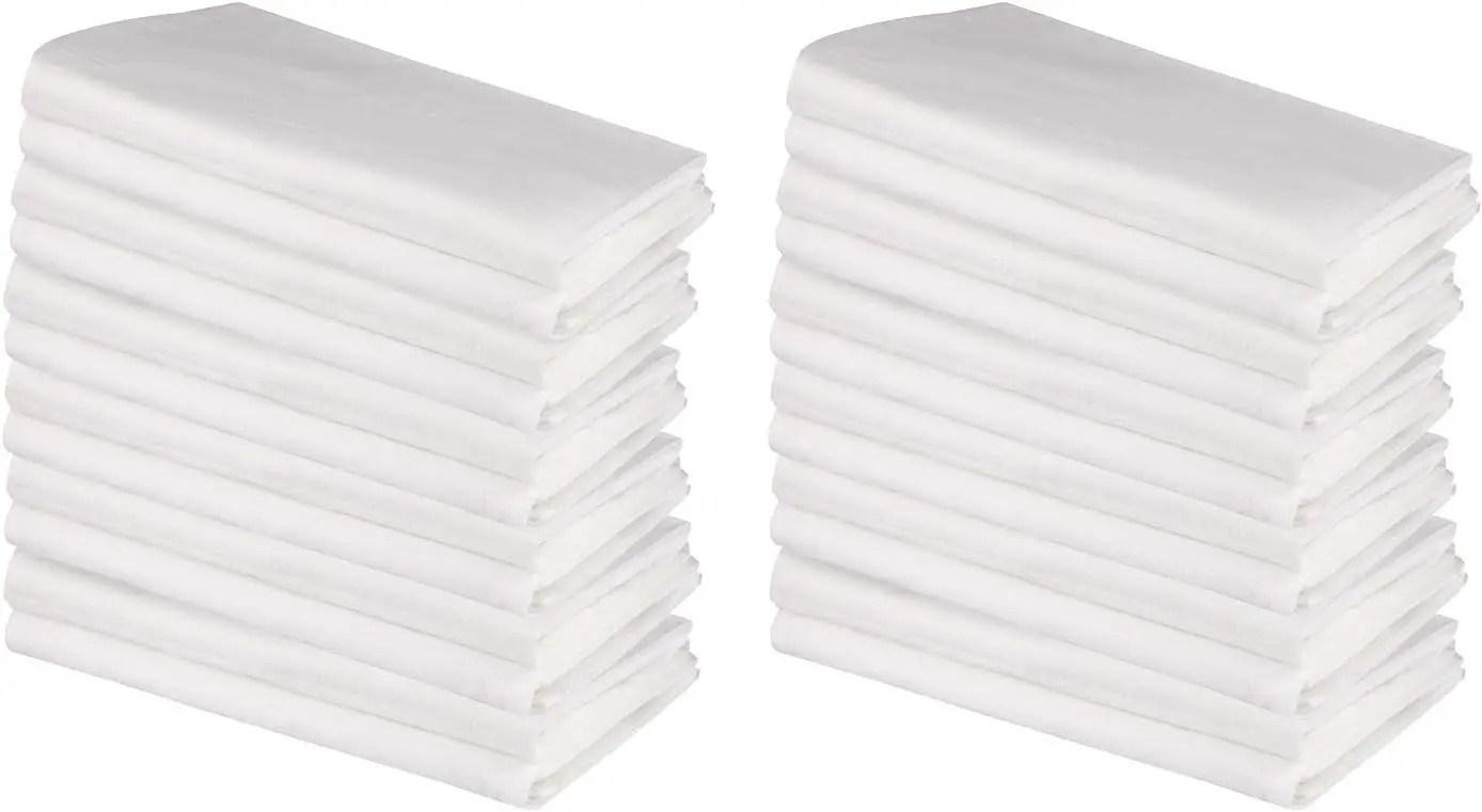 100% хлопковые полотенца из мешковины, 24 штуки, 27x27 дюймов, белые, без ворса, предварительно пропраные - многоразовые для уборки на кухне и рукоделия
100% хлопковые полотенца из мешковины, 24 штуки, 27x27 дюймов, белые, без ворса, предварительно пропраные - многоразовые для уборки на кухне и рукоделия