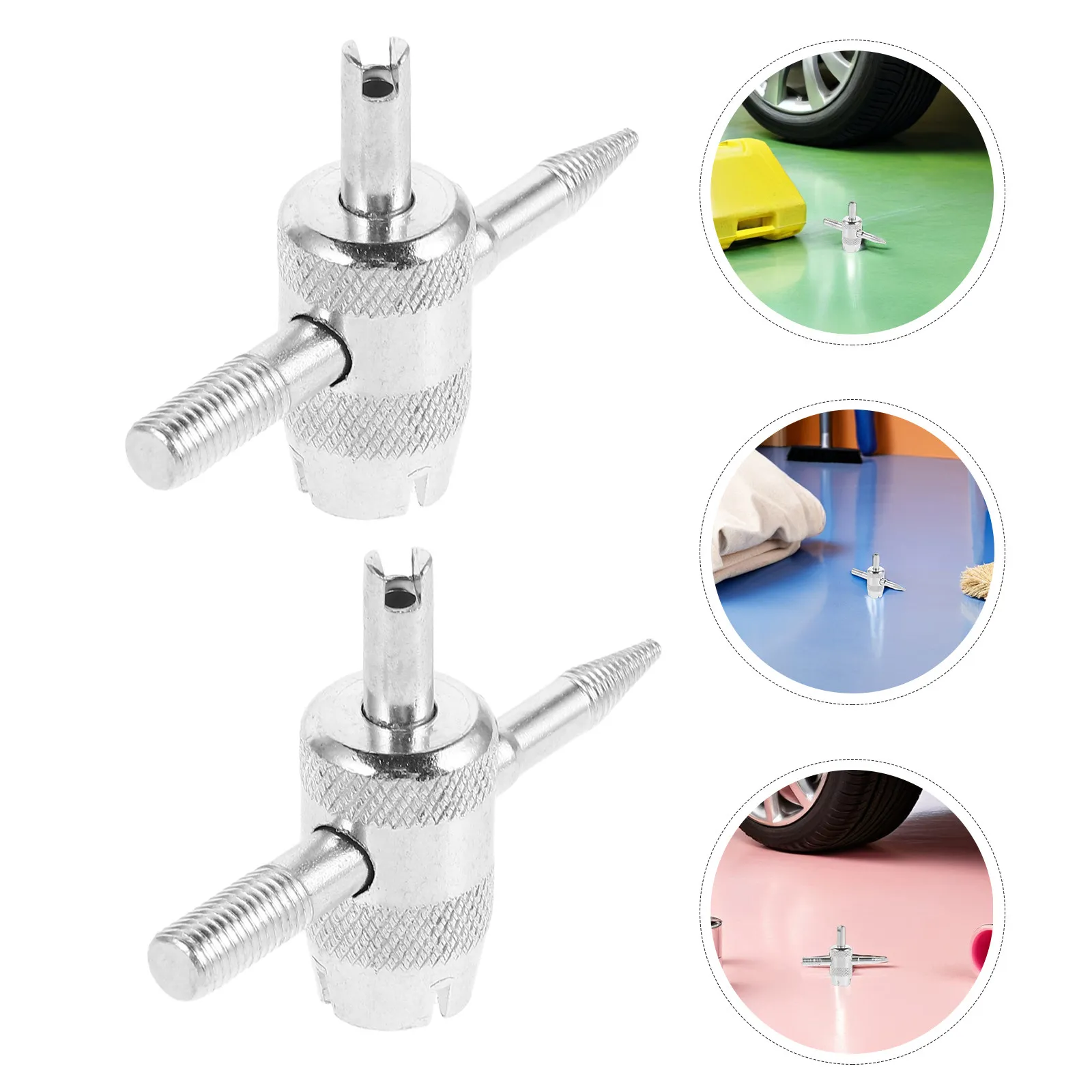 10Pcs 4-in-1 Valve Core Removal Tool Set Alloy Tire Valve Stem Wrench Key Deflator Installer for Car Bike Motorcycle Automotive
10Pcs 4-in-1 Valve Core Removal Tool Set Alloy Tire Valve Stem Wrench Key Deflator Installer for Car Bike Motorcycle Automotive