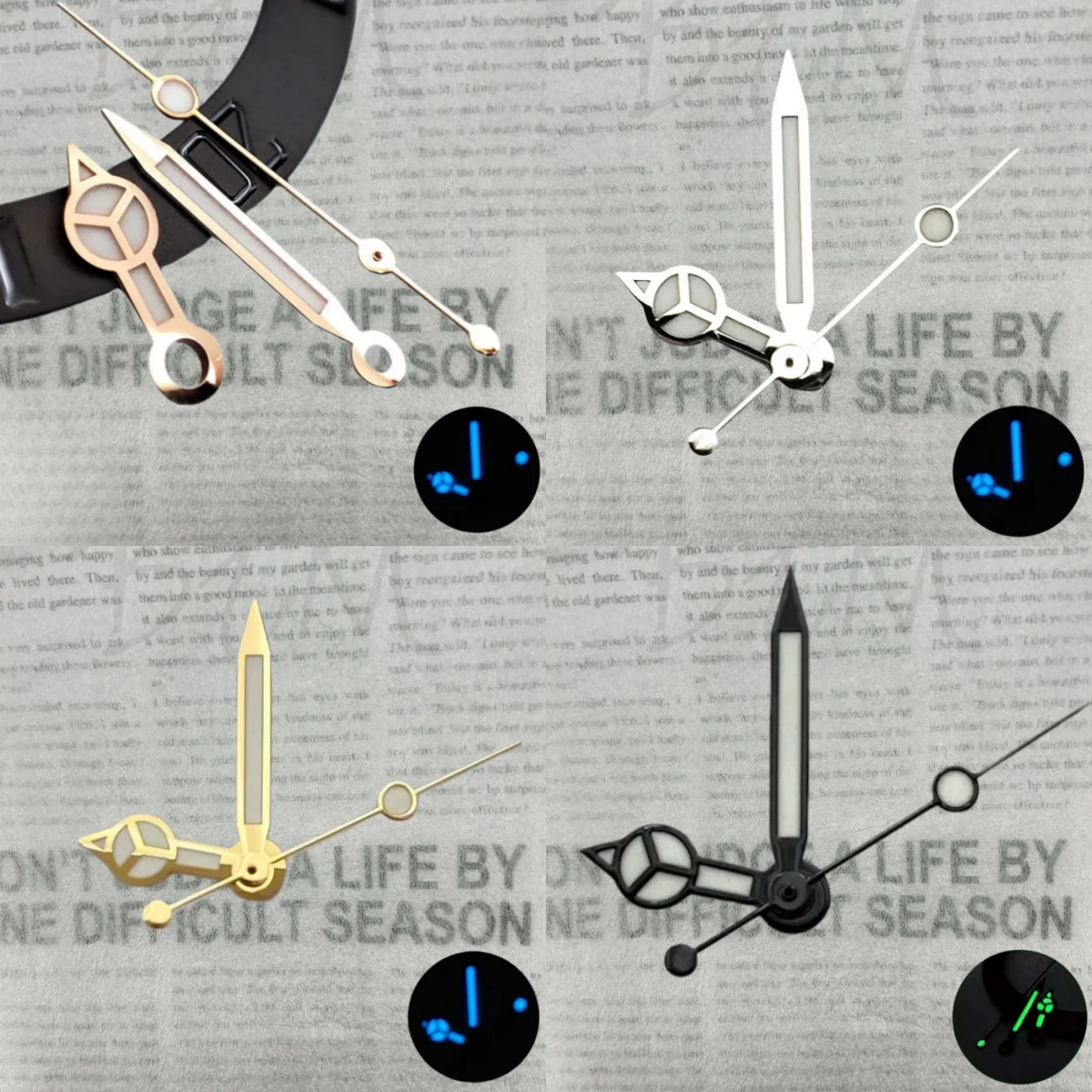 Silver Black Rose Gold Watch Hands Blue Green Luminous Hands for Submarine NH35 NH36/4R/7S Automatic Movement Watch Accessories
Silver Black Rose Gold Watch Hands Blue Green Luminous Hands for Submarine NH35 NH36/4R/7S Automatic Movement Watch Accessories