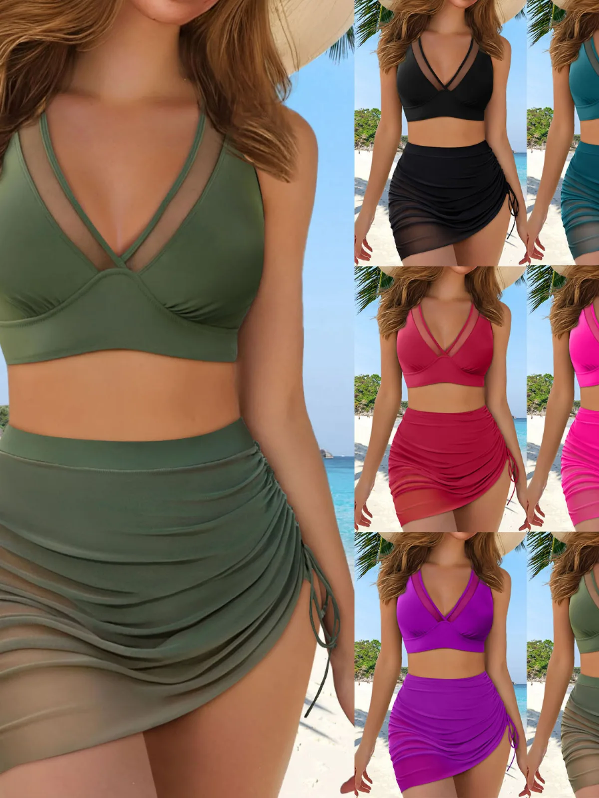 2025 Net System Rope Bikini Women's Crossbody Summer New Sle Sexy Bikini Separate Bandeau Swimsuit with Chest Pad No Steel ...
2025 Net System Rope Bikini Women's Crossbody Summer New Sle Sexy Bikini Separate Bandeau Swimsuit with Chest Pad No Steel ...