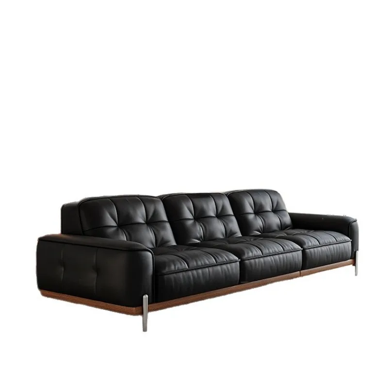 Genuine leather sofa, living room cow sofa, small apartment Italian minimalist style vintage sofa
Genuine leather sofa, living room cow sofa, small apartment Italian minimalist style vintage sofa